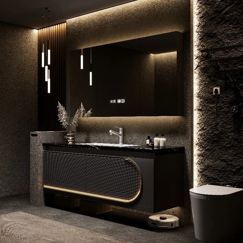 Design Organizers Bathroom Cabinet Modern Hidden Display Storage Bathroom Mirror Cabinet Space Saving Mobile Da Bagno Furniture