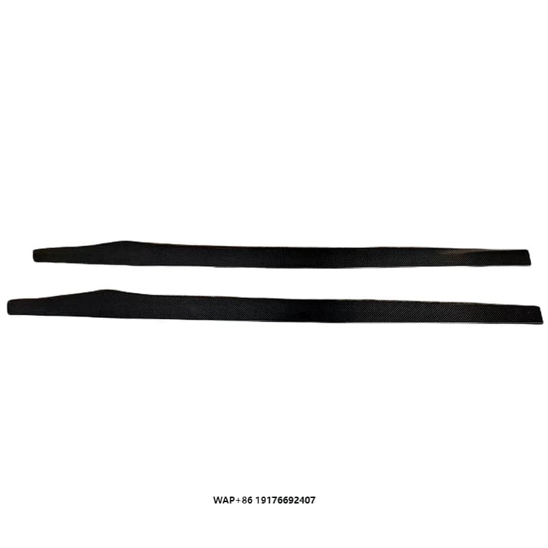 A Pair of High-quality 3K True Carbon Fiber Side Skirts for the 981 Boxster Cayman Body Kit