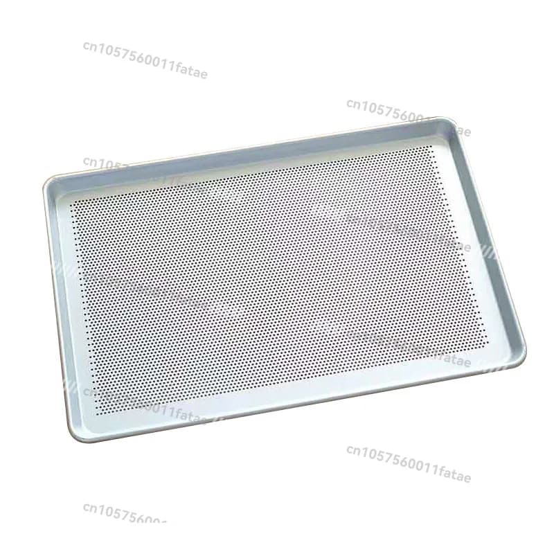 Aluminum Perforated Baking Pan, Commercial Pizza, Home Steamed Rice, Breathable Steaming Pan, Oven Baking Pan