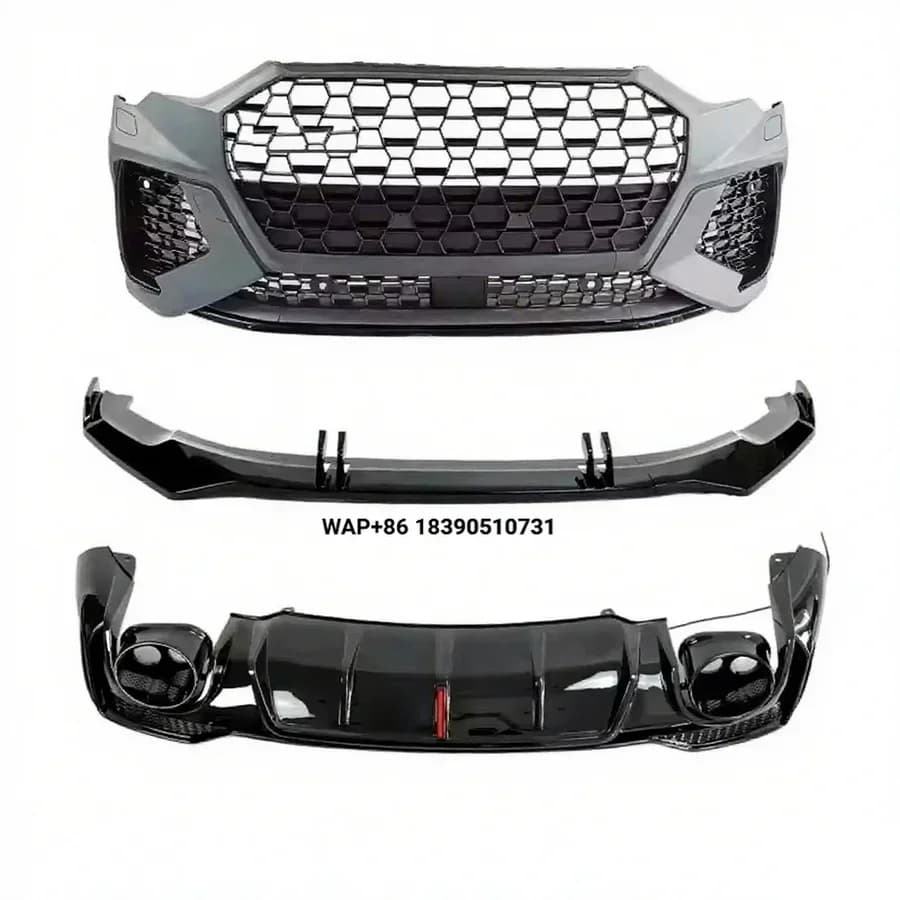 Factory Price Q3 SQ3 Body Kit RSQ3 Style Front Bumper Kit Rear Bumper Diffuser for Q3 SQ3 F3 2020 2021 2023 Car Body Kits