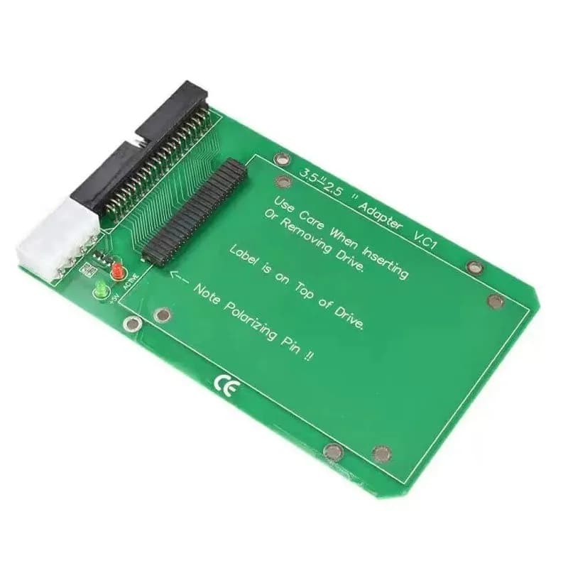2.5 IDE to 3.5 IDE Adapter Card 44Pin Female to 40Pin Male Hard Drive Converter Small to Large Disk Adapter