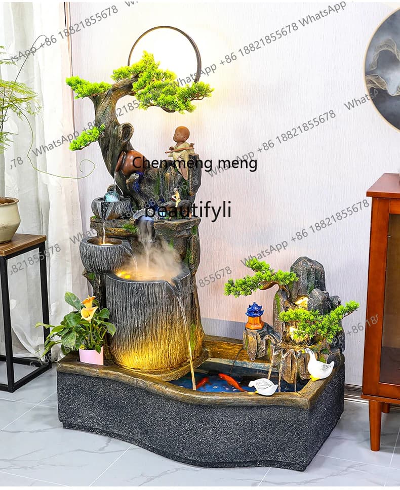 X Floor Outdoor Courtyard Fish Pond Landscape Artificial Mountain and Fountain Living Room Balcony Decoration