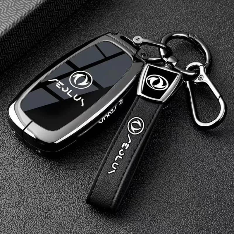 Premium Zinc Alloy Key Cover Case for AEOLUS L8 Ideal Edition / Dream Edition (2024) - Protective Key Fob Shell Key Bag Chain