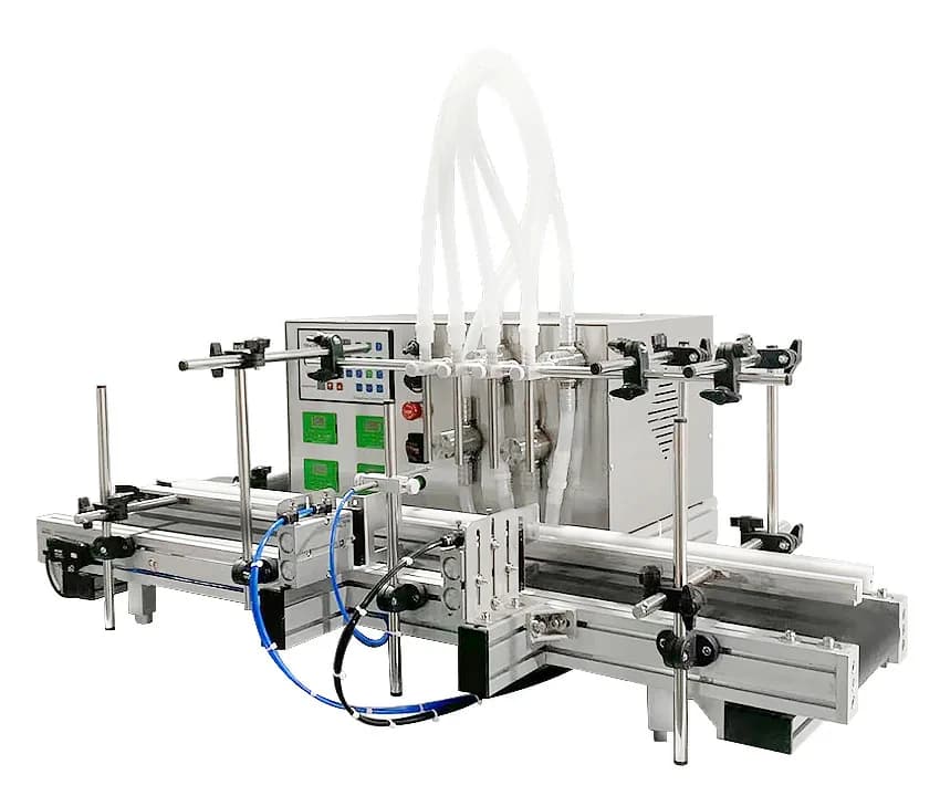 4 Heads Automatic Desktop Magnetic Pump Peristaltic Pump Water Perfume Liquid Bottle Filling Machine
