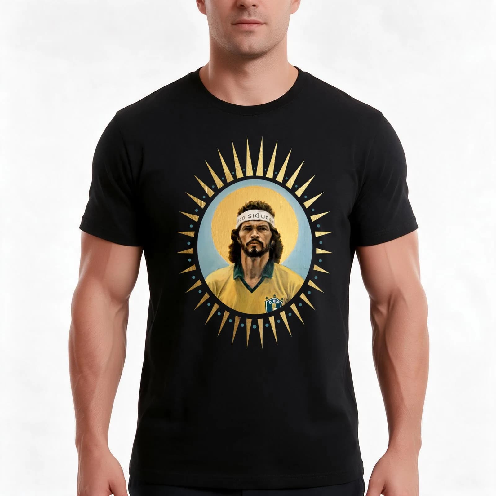 S8 - Football Icon T-Shirt, Summer Casual Cotton Tee, Oversized Streetwear Tops, Vintage Graphic Print, Loose Fit Short Sleeve