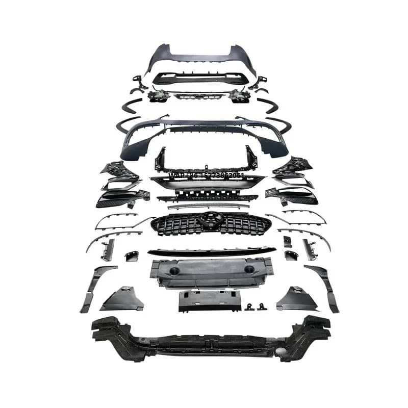 PP Plastic for Gle 450 Front Rear Bumper Body Kit GLE63 Style for W167 Gle 350 4matic Parts