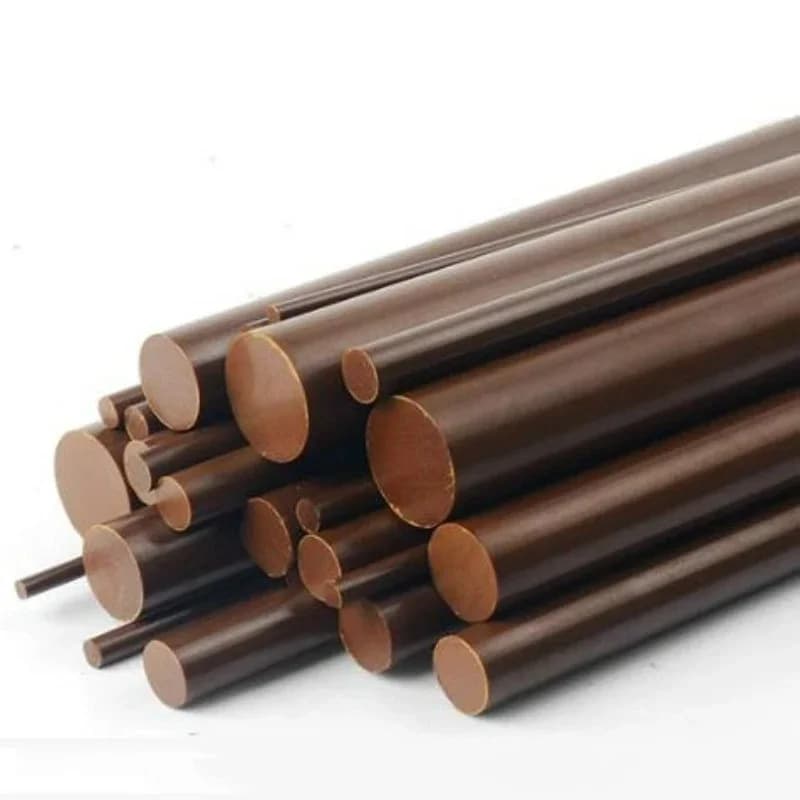 Polyimide PI Rod 1-20mm Diameter, Brown Insulation Round Bar for Semiconductor Wafer Processing & Aerospace