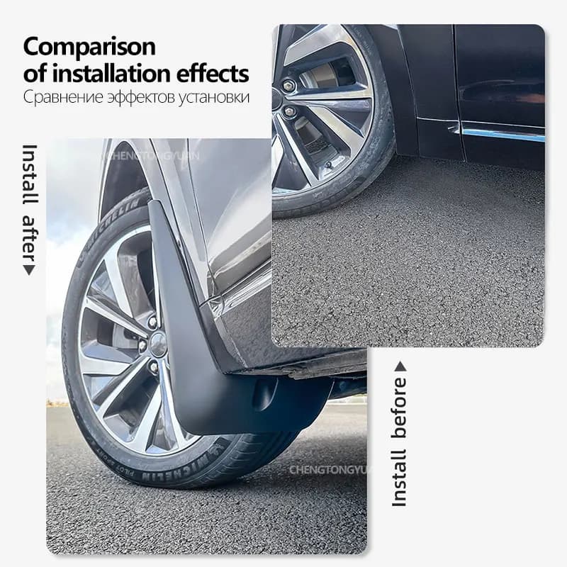 Mudguards FOR Toyota RAV4 2WD 2019-2025 Without Pedals Fenders Car Mud Flaps Splash Exterior  Accessory Anti Mud Car Accessories