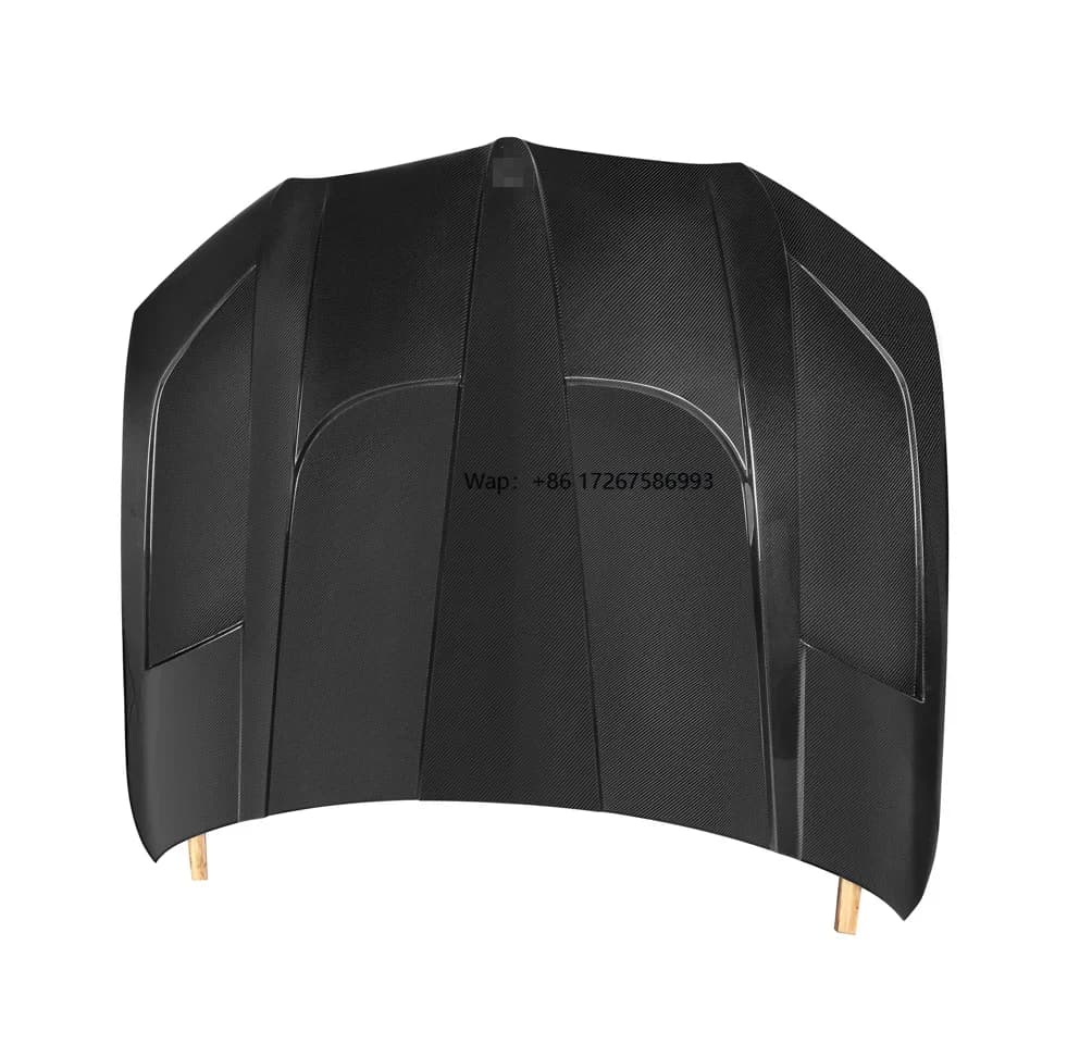 LD Style Carbon Fiber Engine Hood for 2020+ X5 G05 X6 G06 Perforated Hood Black Wet Carbon Engine Hood