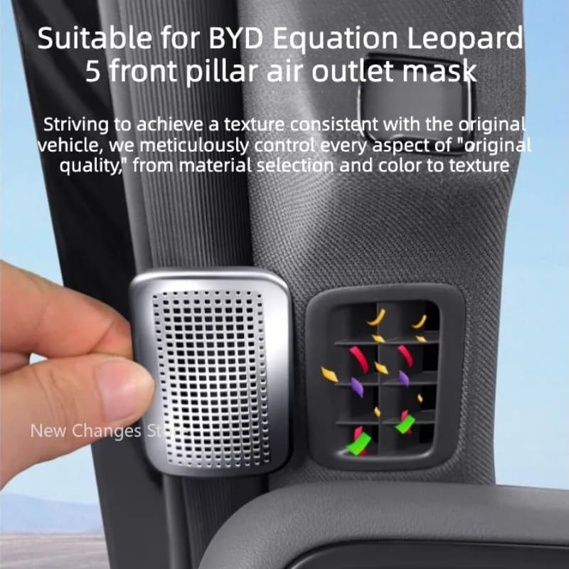 For BYD Denza B5 2023 - 2026 Car Front Pillar Air Outlet  Protective Cover Interior Decoration Accessories