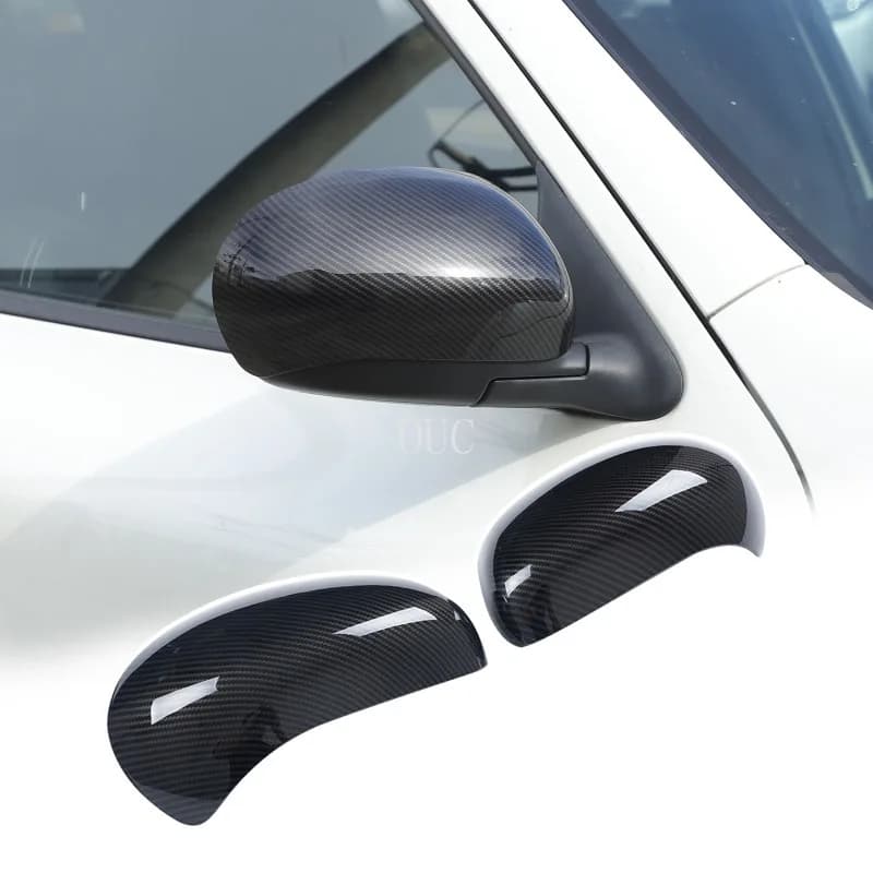ABS Carbon Fiber Car Side Rearview Mirror Decorate Cover Trim For Nissan Juke  2010-2014/For Infiniti ESQ Exterior Accessories