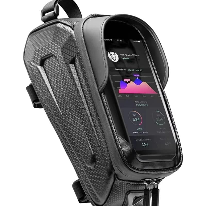 front beam bag, mobile phone bag, mountain road bike riding accessories.