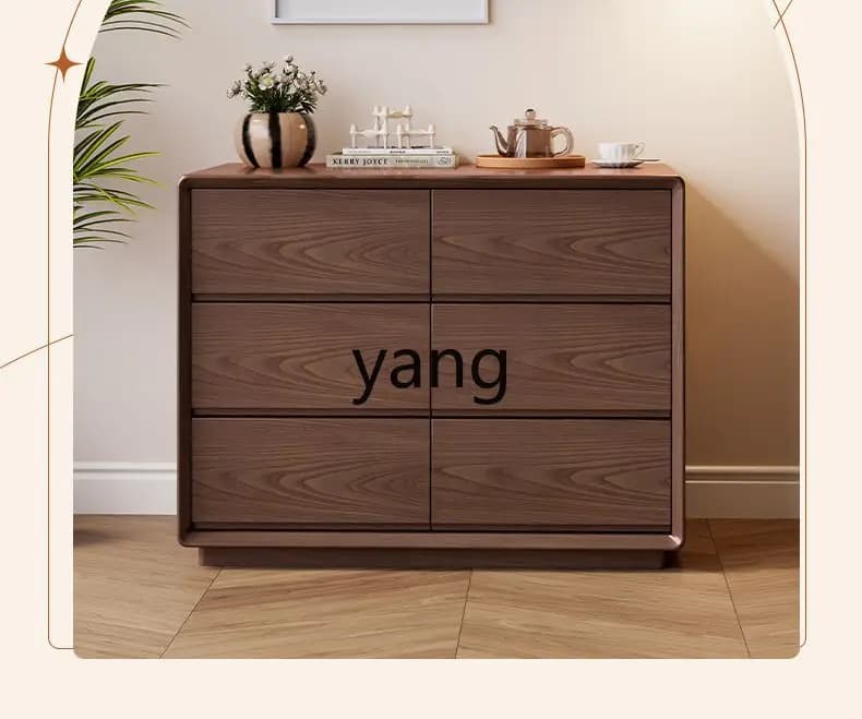 LTT household all-solid wood chest, bedroom storage cabinet against the wall, storage drawer, bucket cabinet