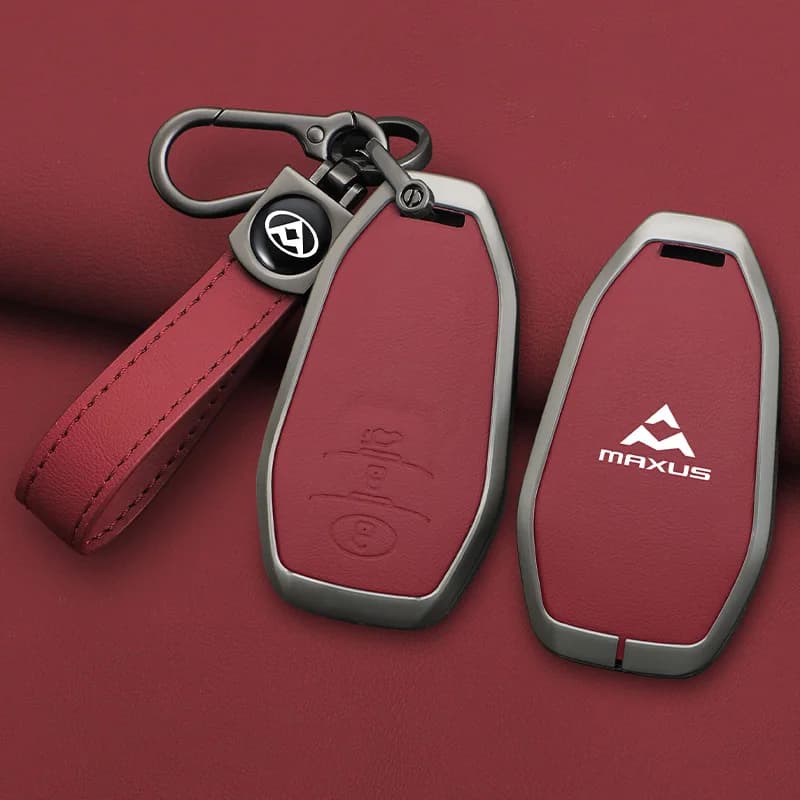 Zinc Alloy Leather Car Remote Key Case Cover For MAXUS LDV T60 G10 G20 V80 V90 T70 D90 2017 G50 D60 Holder Keychain Accessories