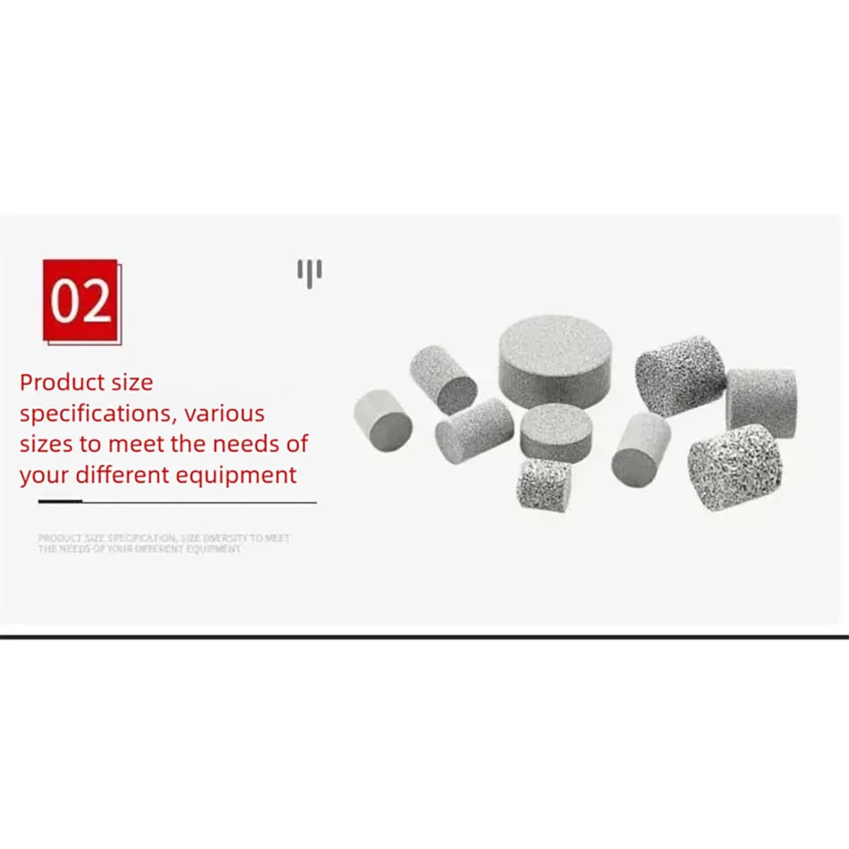 10pc316L Stainless Steel Powder Sintered Filter Cartridge Cylindrical Porous Filter Element for Industrial Liquid Gas Filtration