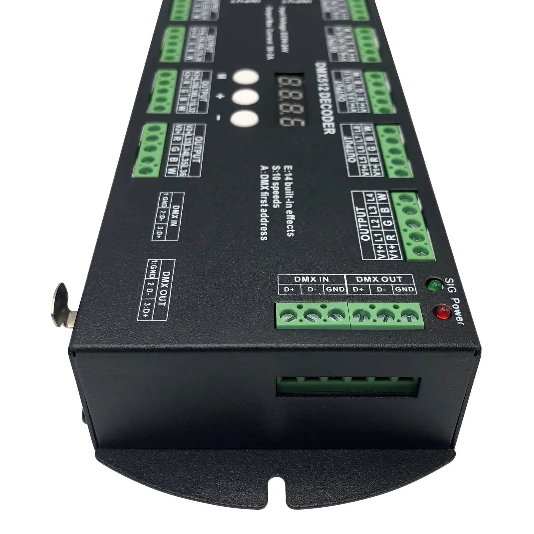 36‑Channel Digital Display DMX512 Decoder 36CH RGBW LED Light Controller Stage Lighting Dimmer Driver