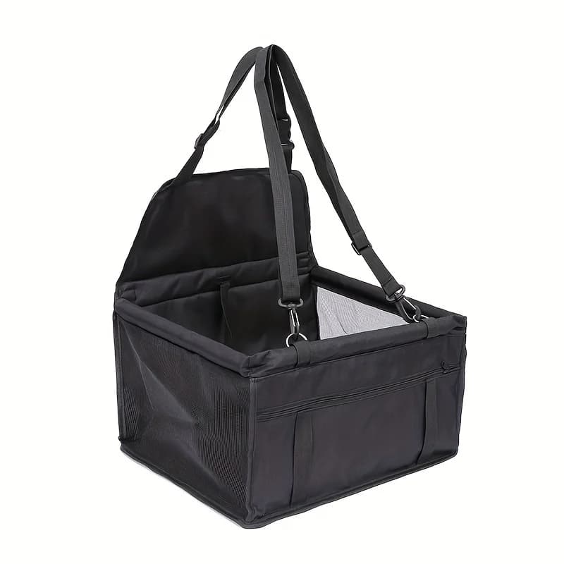 1PC Car Dog/Cat Seat Cushion Hanging Bag Travel Dog Car Seat Dog Travel Cage Accessories Large Capacity Car Pet Bag Black
