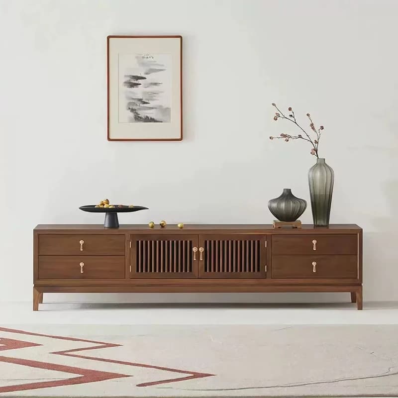 Vintage Elegant Tv Cabinet Premium Classic Spacious Practical Tv Cabinet Wooden Sturdy Meuble Télé Furniture For Living Room