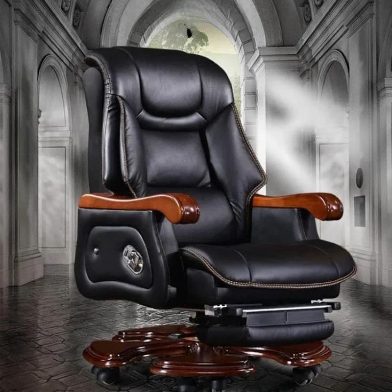 Boss Chair Leather Can Lie Down