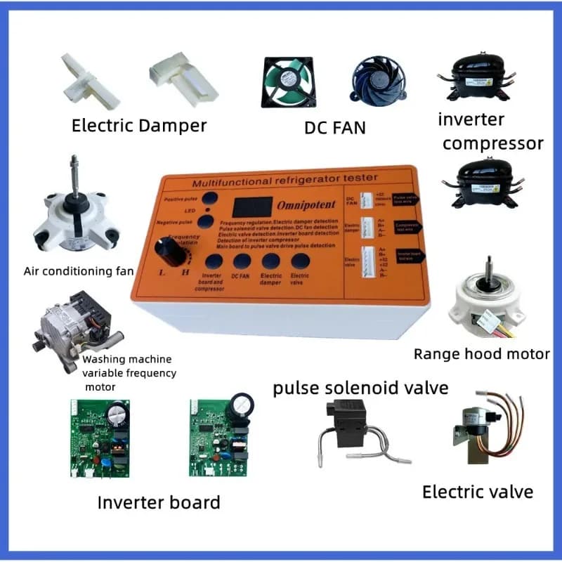 Refrigerator Inverter Board Compressor Solenoid Valve Fan Air Door Electric Valve Inspection and Testing Tool for Faults