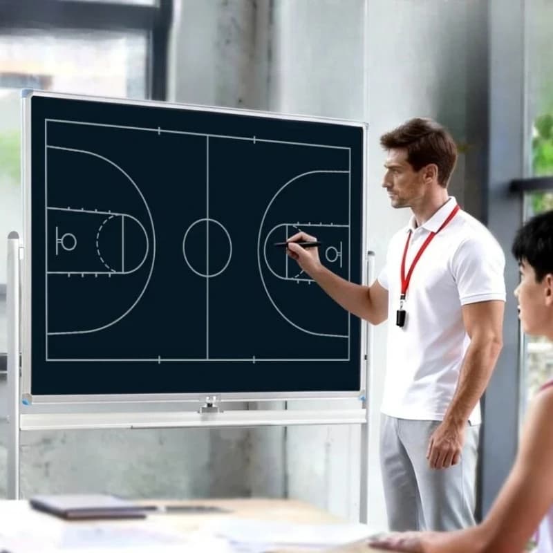 Basketball Tactical Board Magnetic Soccer Coach Warfare Room Notebook Electronic LCD Handwriting Board Sports