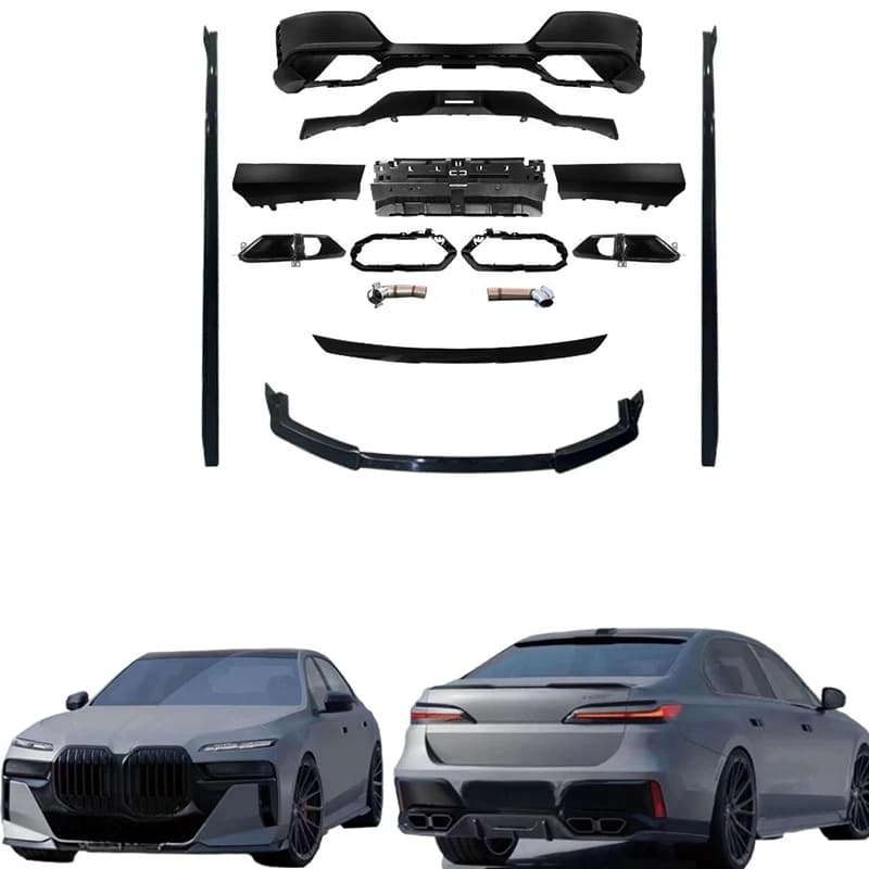 Car Small Body Kit for  G70 Upgrade to 760 M Sport Style Front Bumper Lip Rear Diffuser Side Skirts for 2023 735 740