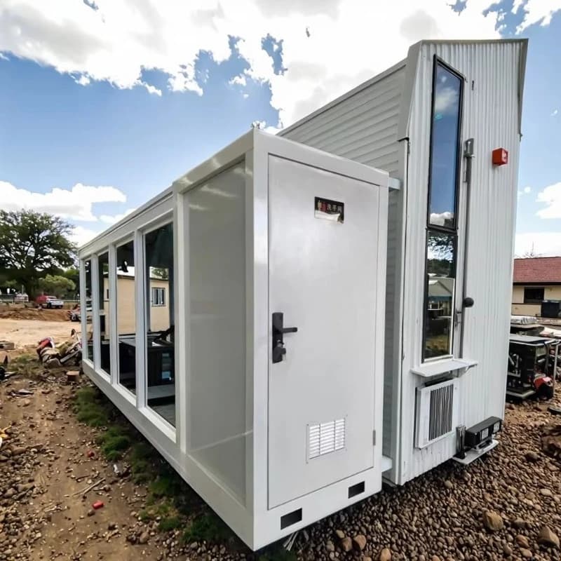 wooden bathroom pod fully prefabricated flat pack shower room toilet removable integrated container room bathroom