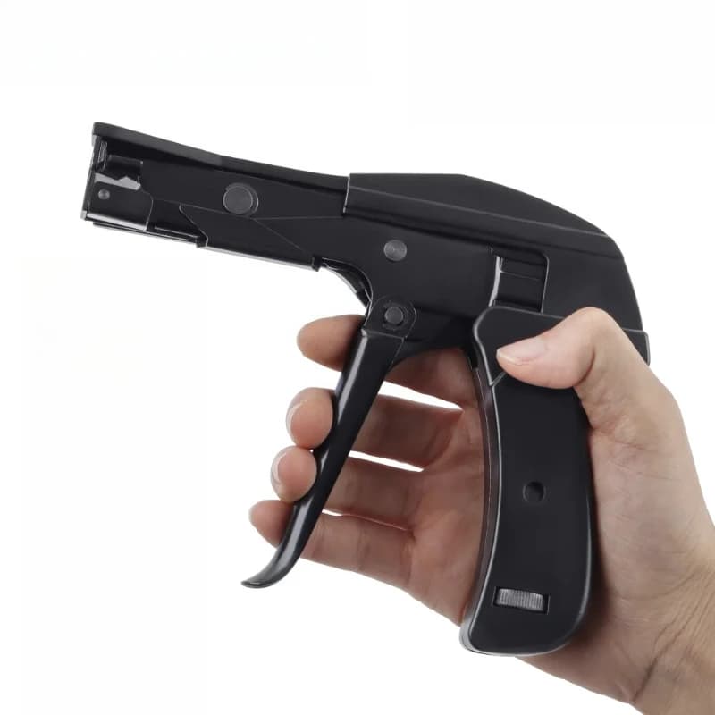 1PC Nylon Cable Ties Gun Ratchet Zip Tie Tool 1.8-6.5mm Wide Range Special Fastening & Cutting Tool Adjustable Tension Hand Tool