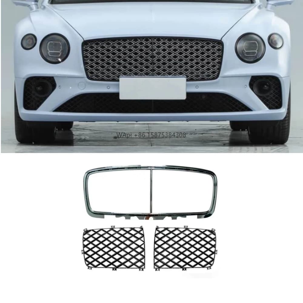 OEM Front Radiator Grille Grille Frame for Continental GT Mulliner Chrome Plastic New Models 3SD853597P 3SD854679D