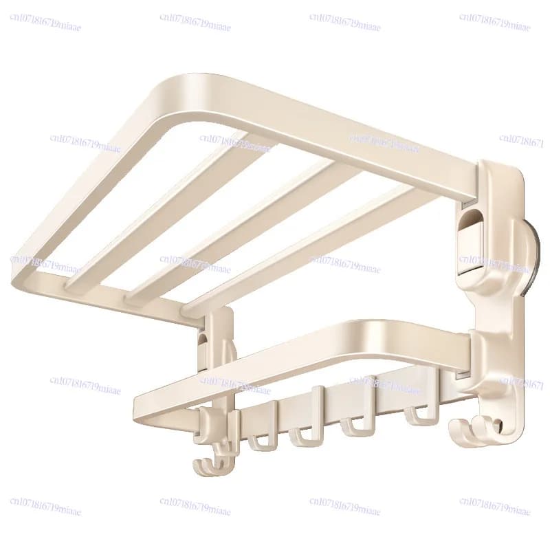 Suction cup towel rack, bathroom non-punching bath towel rack, bathroom rack integrated toilet storage hook hanging rod
