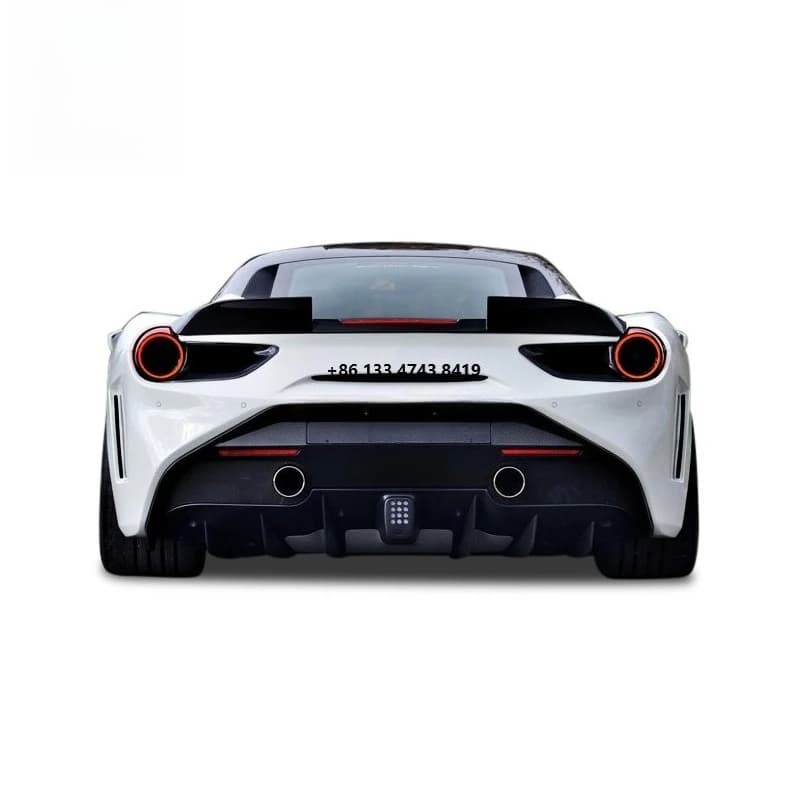 SR Style Spoiler Ducktail High Quality Carbon Fiber Body Kit for 488 Trunk Spoiler Car Rear Accessories