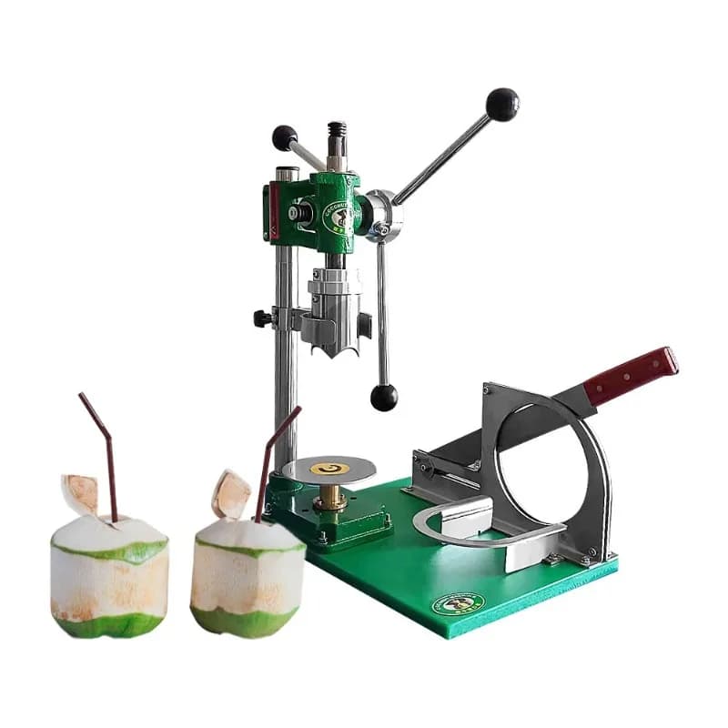 Commercial manual coconut opening and peeling integrated coconut opening machine, Baiguoyuan hot-selling manual coconut