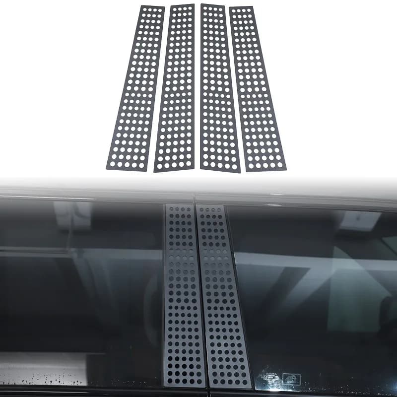 4pcs For 2023 2024 Haval Raptor center pillar honeycomb trim aluminum alloy Exterior  Car Accessories