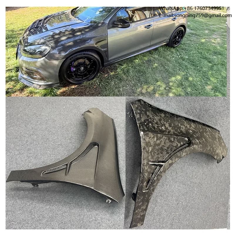 High Quality Real Carbon Fiber Fender for Volkswagen GOLF MK6 GTI R 2008-2013 Exterior Accessories by Mk6 Forge Carbon Fenders
