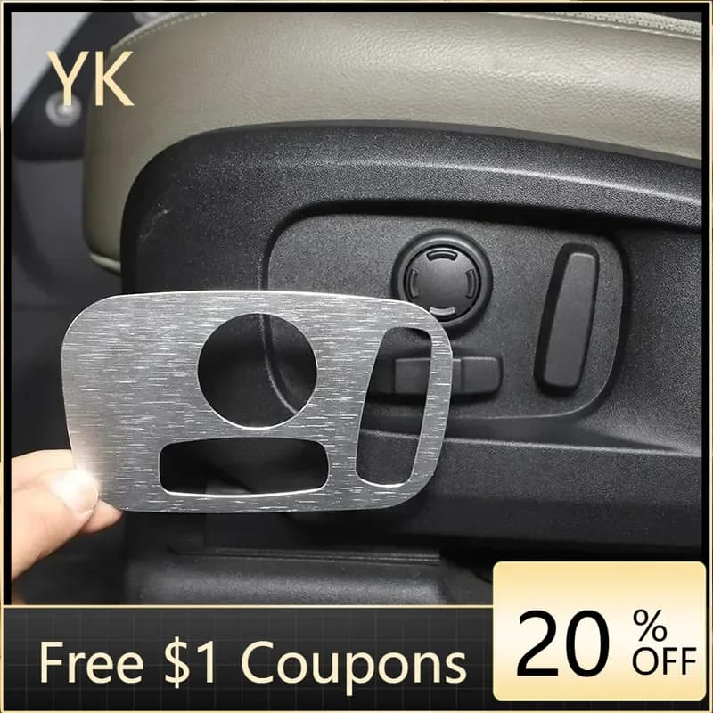 For Land Rover Range Rover Velar 2017-2024 Aluminum Alloy Car Seat Adjustment Switch Cover Trim Interior Car Accessories