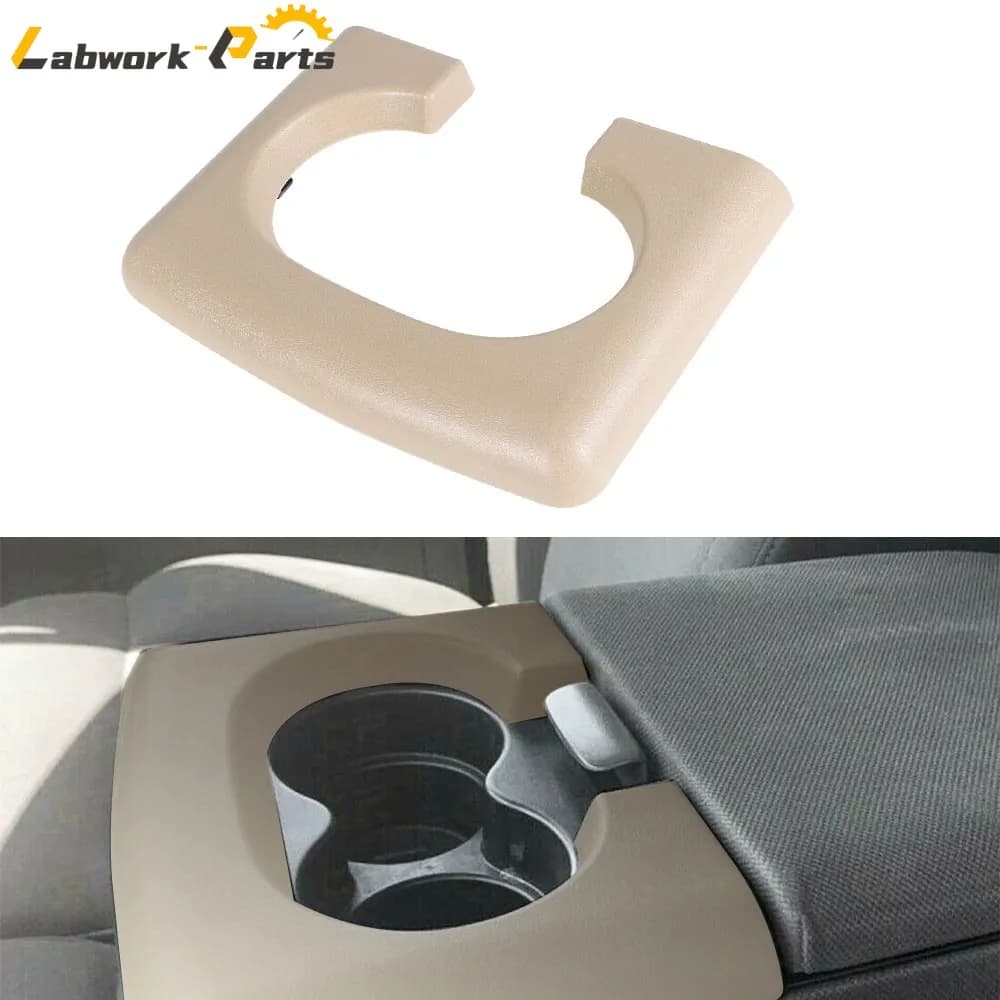 1PCS Beige Center Console Cup Holder Pad Replacement For Ford F150 2004-2014