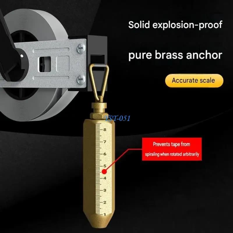 E15A Oil Container Measure Tape Tool Hand Reel Winders and Grip for Work Use