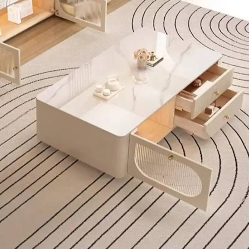 Drawer Design Coffee Tables European Accessories Apartments Nordic Tea Table Living Room Console Muebles Para Hogar Furniture
