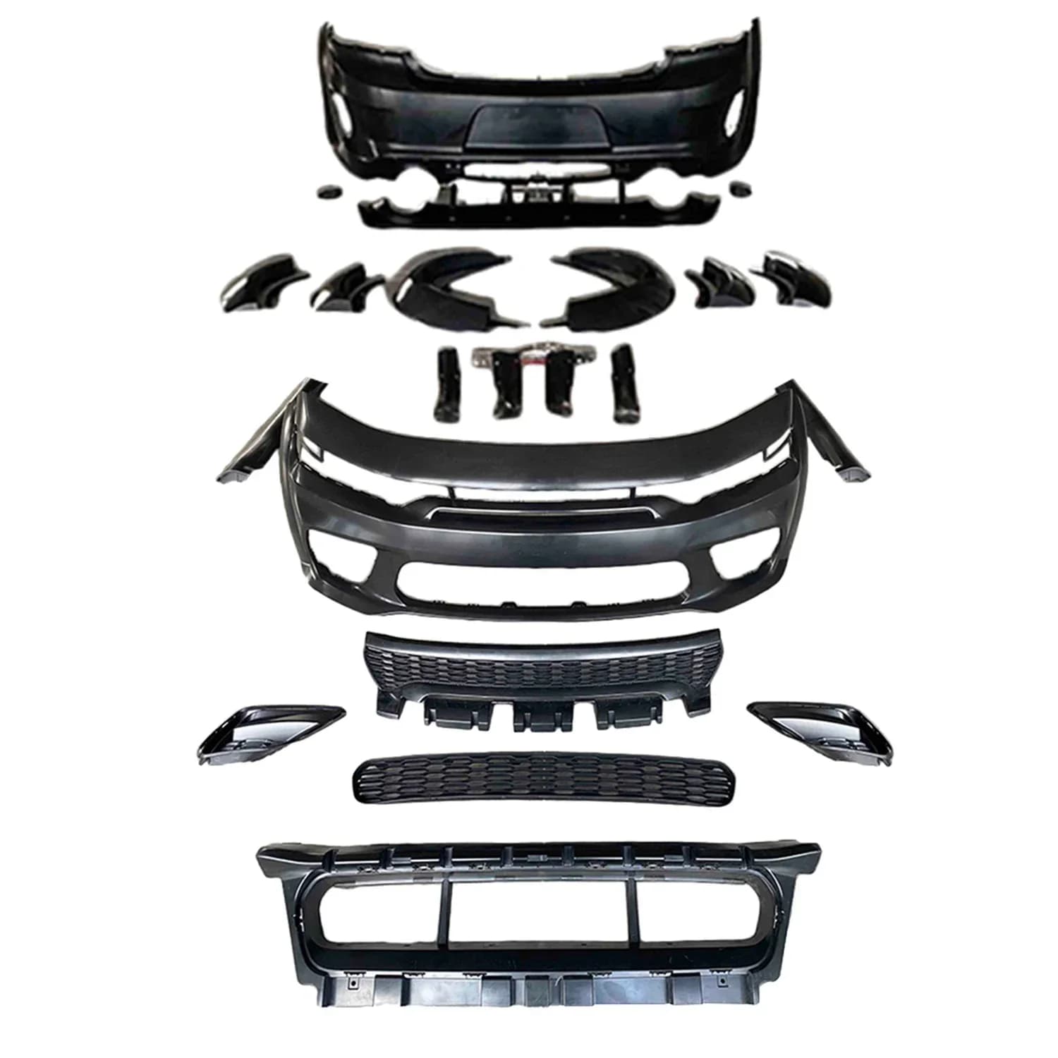Manufacturer Hellcat Front Rear Bumper Wide Fender Flares Assembly Retrofit Full Complete Body Kit For Dodge Charger 2015-2023