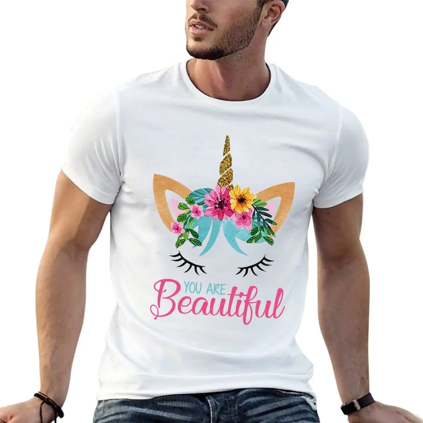 Beautiful - Unicorn - Modern Design T-Shirt affliction shirts designer shirts mens big and tall t shirts