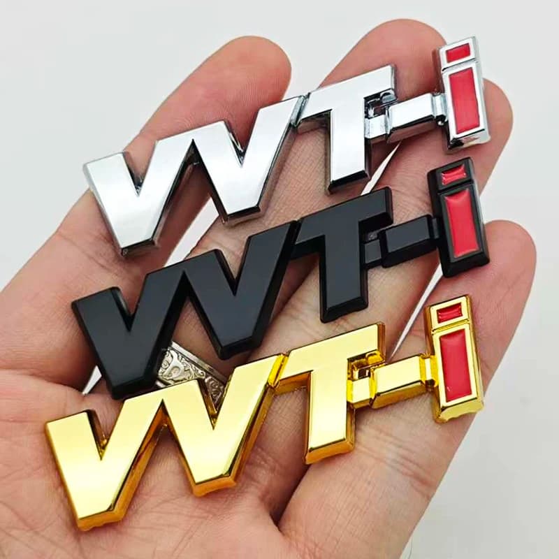 3D Metal VVTI Emblem Rear Trunk Car Sticker Fender Badge Decal For TOYOTA VVT-i Camry COROLLA YARiS Rav4 PRIUS Auto Accessories