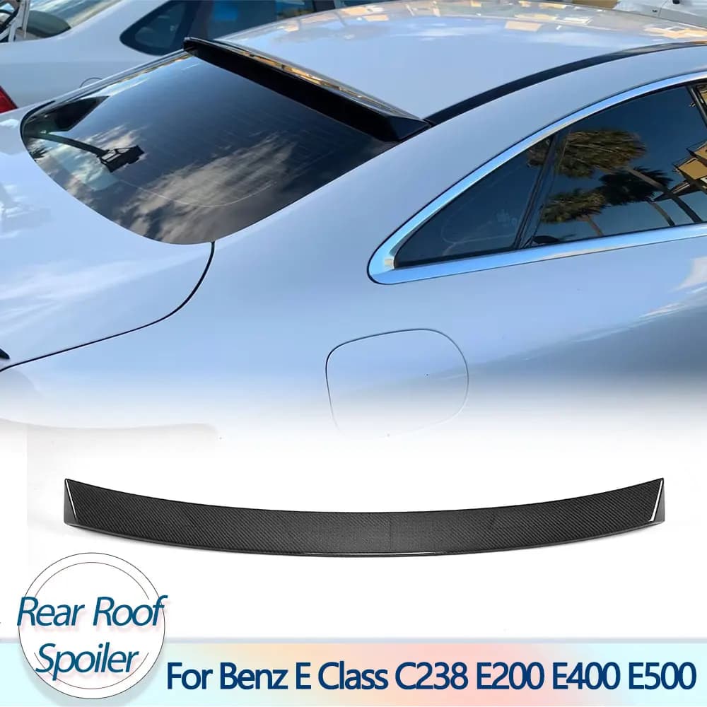 Carbon Fiber Rear Roof Spoiler Wing For Mercedes-Benz E Class C238 E200 E400 E500 Coupe 2D 2017 2018 Rear Roof Wing Spoiler FRP