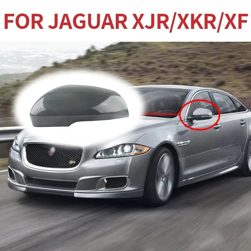 Rearview Mirror Housing Cover For Jaguar XF XJ 2011-2019, OE Part Number: C2Z4413 (Left), C2Z4412 (Right), Left Driver & Right