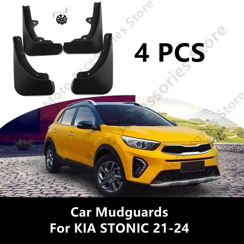 Car Mudguards For KIA STONIC 21-24 Mud Guards Fender Flare Mudflaps Exterior Parts Auto Accessories Refit