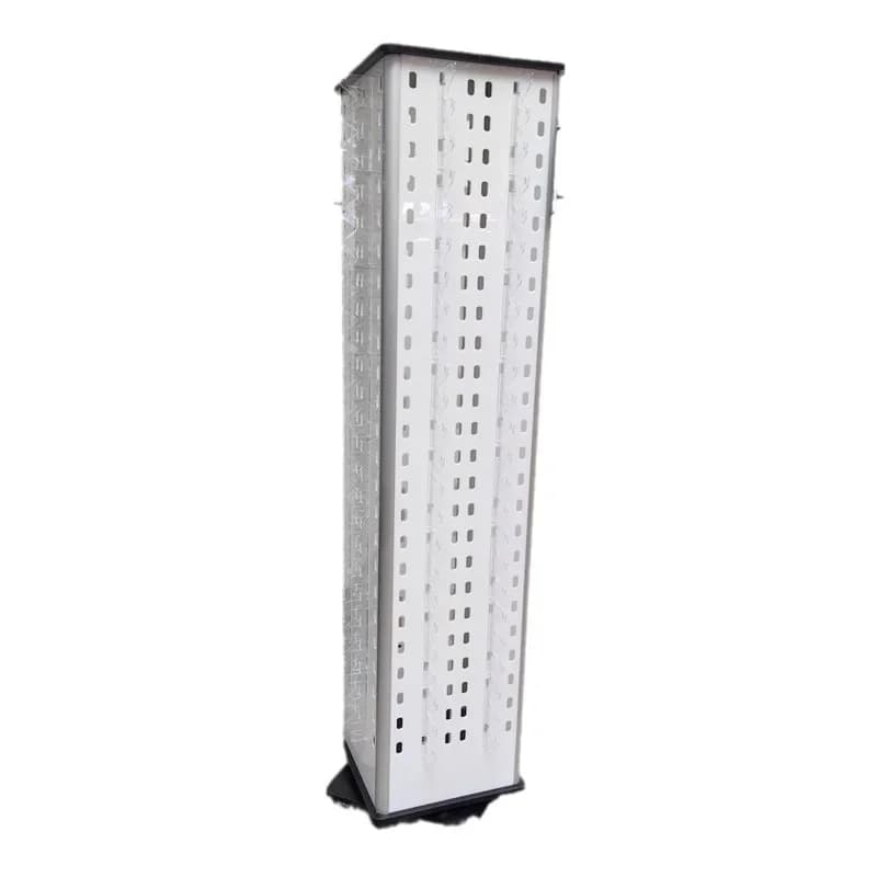 Floor 4-sided rotating white acrylic glasses display rack, optical sunglasses display rack 192 pay