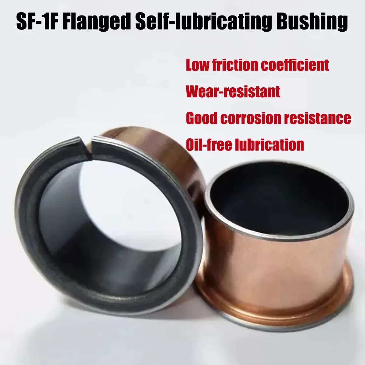 SF-1F Flanged Self-lubricating Bushing Flanged Composite Copper Sleeve Bearing