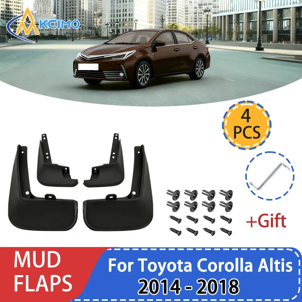 For  Toyota Corolla Altis 2014 - 2018  Fender Mudguard Mud Flaps Guard Splash Flap Mudguards Car Accessories