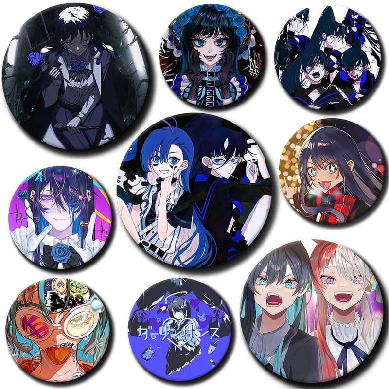 Virtual Singer Ado Kyogen X Uta Soft Button Pins Custom Cartoon Badge for Backpack Hat Collar Brooch Children Cute Jewelry Gifts
