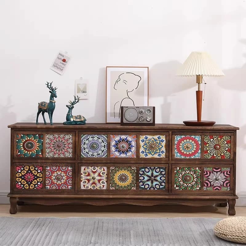 Glossy Vertical Tv Stand Retro Wood Drawers Design Tv Stand Living Room Modern Meuble Television Salon House Accessories