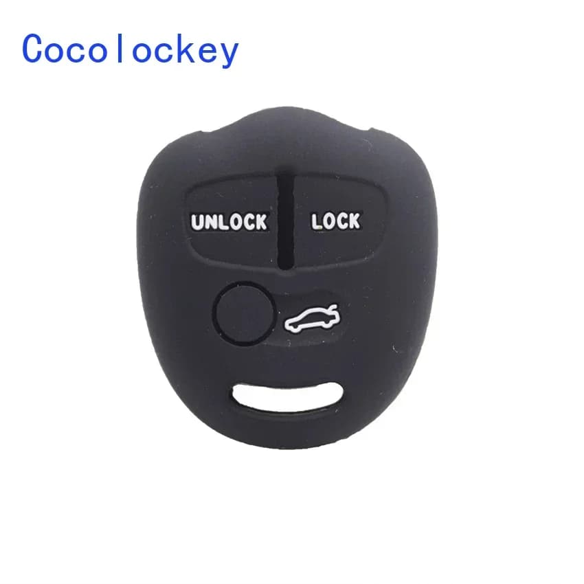 Cocolockey Silicone Car Key Cover Case Shell Fob for Mitsubishi Lancer EX Galant Pajero ASX Outlander 3 Buttons remote No Logo